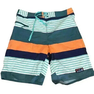Patagonia Stretch Wavefarer Board Shorts Multicolor Men's Sz 34 Surfing Beach